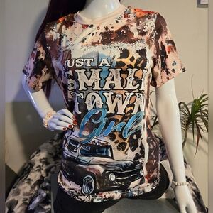 Just a Small Town Girl Truck Shirt ~ Colorful Paint Splatter Medium